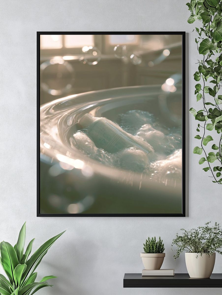 Soaking Bottle Still Life Poster. — room view 4