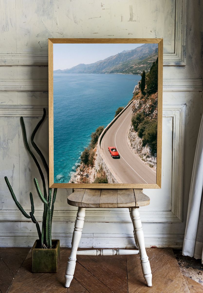 Coastal Road Trip Photography Poster. — room view 1