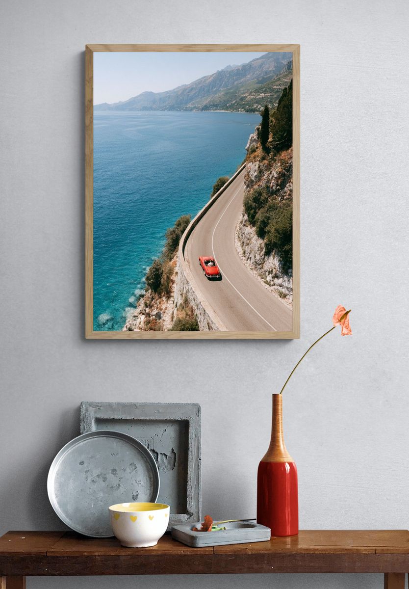 Coastal Road Trip Photography Poster. — room view 3