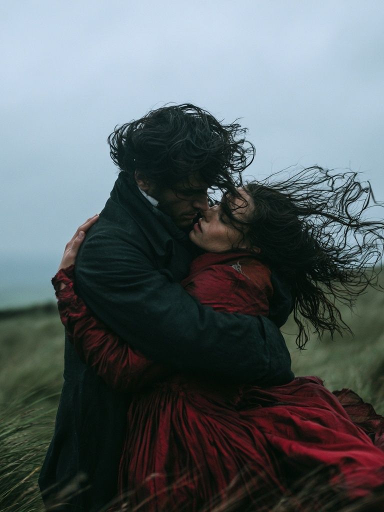 Windblown Lovers Photography Poster. poster detail