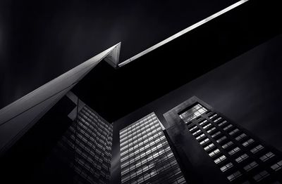 Monochrome City Towers Photography Poster. poster