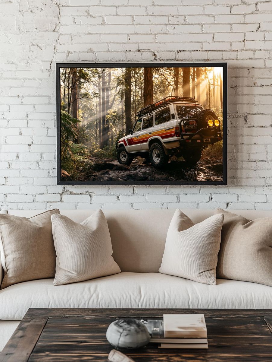 Off-Road 4x4 Forest Adventure Poster. — room view 1