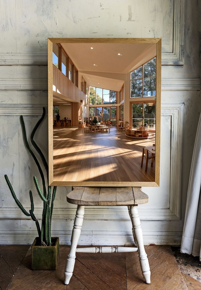 Sunlit Modern Interior Photography Poster. room preview