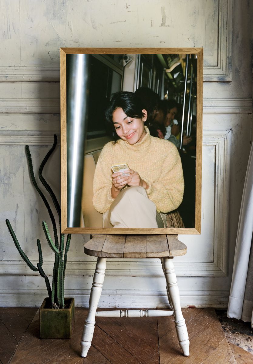 Subway Smile Photography Poster. room preview