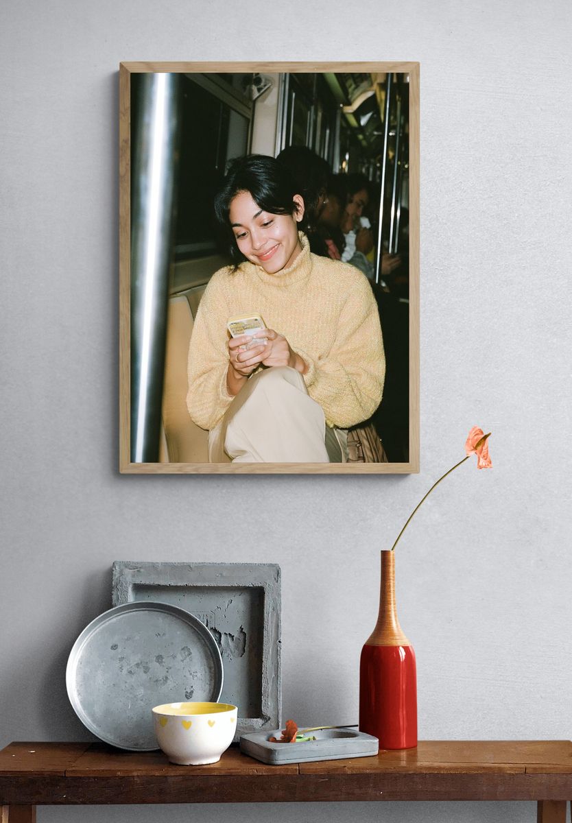 Subway Smile Photography Poster. — room view 3