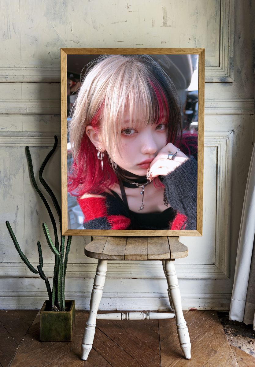 Gothic Street Portrait Print. — room view 1