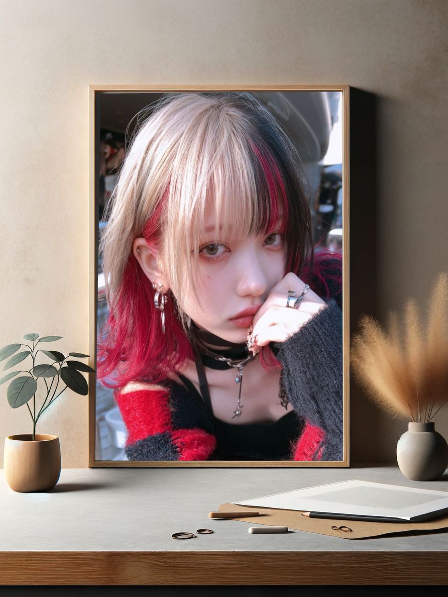 Gothic Street Portrait Print. — room view 2