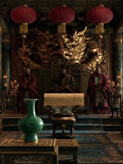 Imperial Throne Hall Photography Poster.