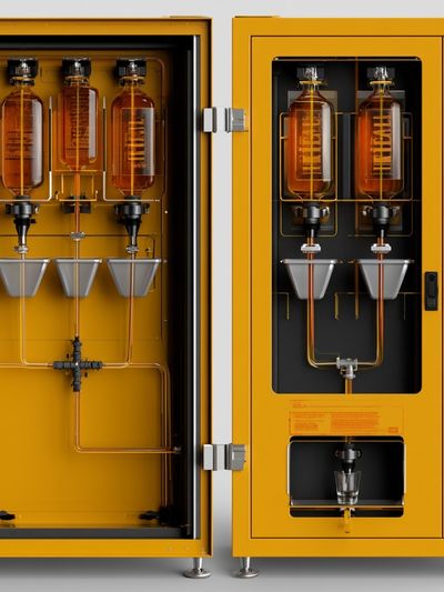 Industrial Coffee Machine Photography Poster. poster