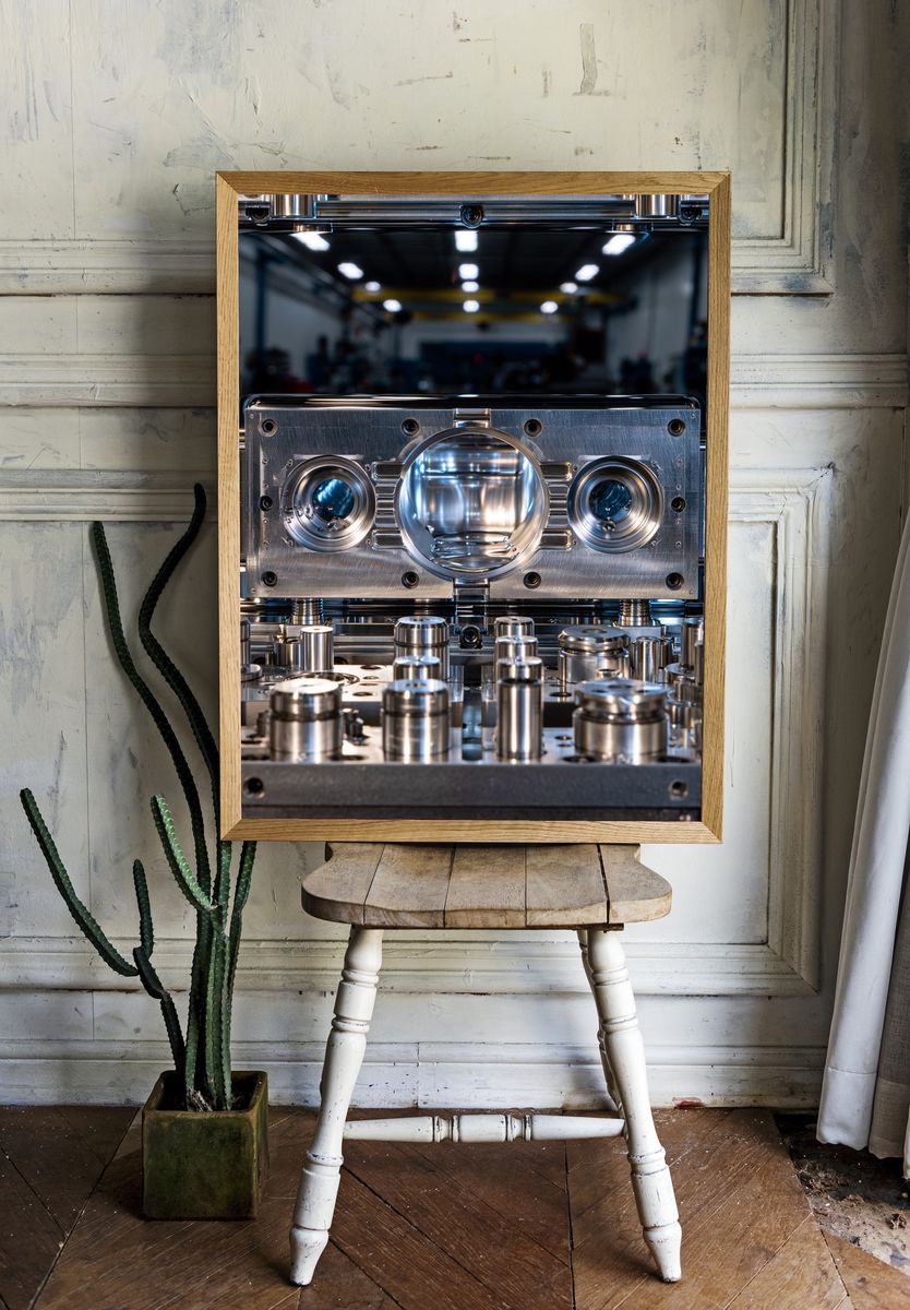 Industrial Machine Detail Photography Poster. — room view 1