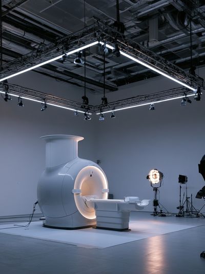 Futuristic MRI Studio Photography Poster. poster