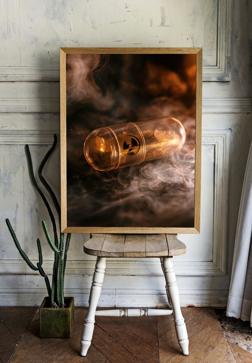 Radiant Capsule Photography Poster. — room view 1