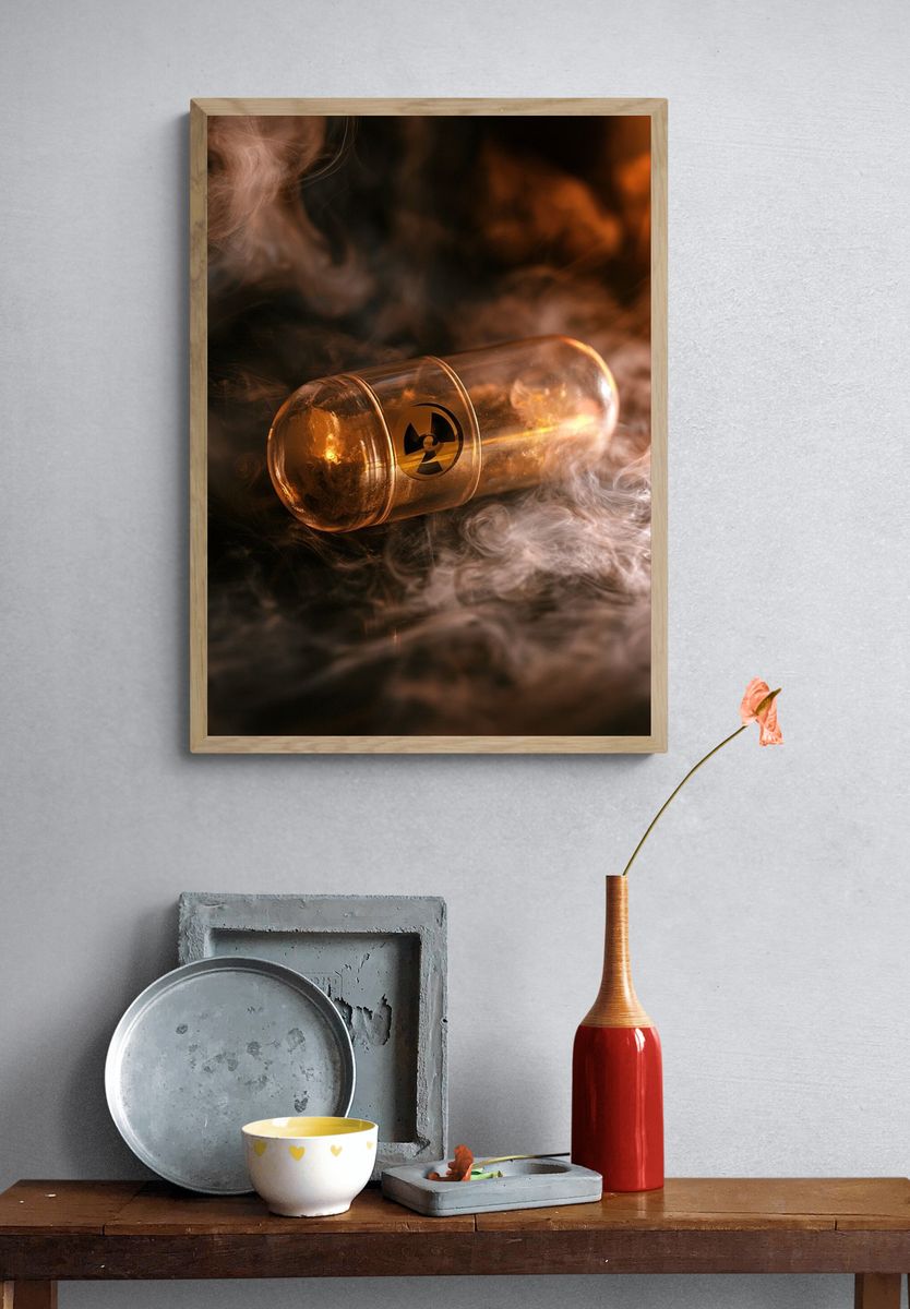 Radiant Capsule Photography Poster. — room view 3