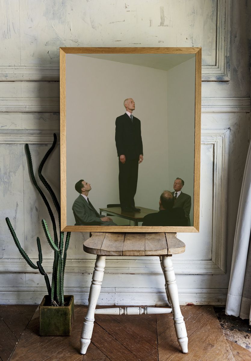 Surreal Office Meeting Poster. — room view 1