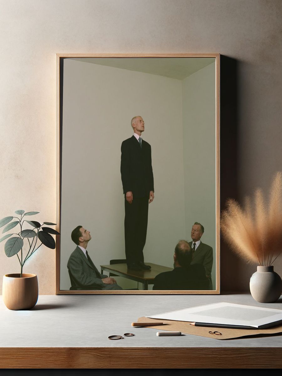 Surreal Office Meeting Poster. — room view 2