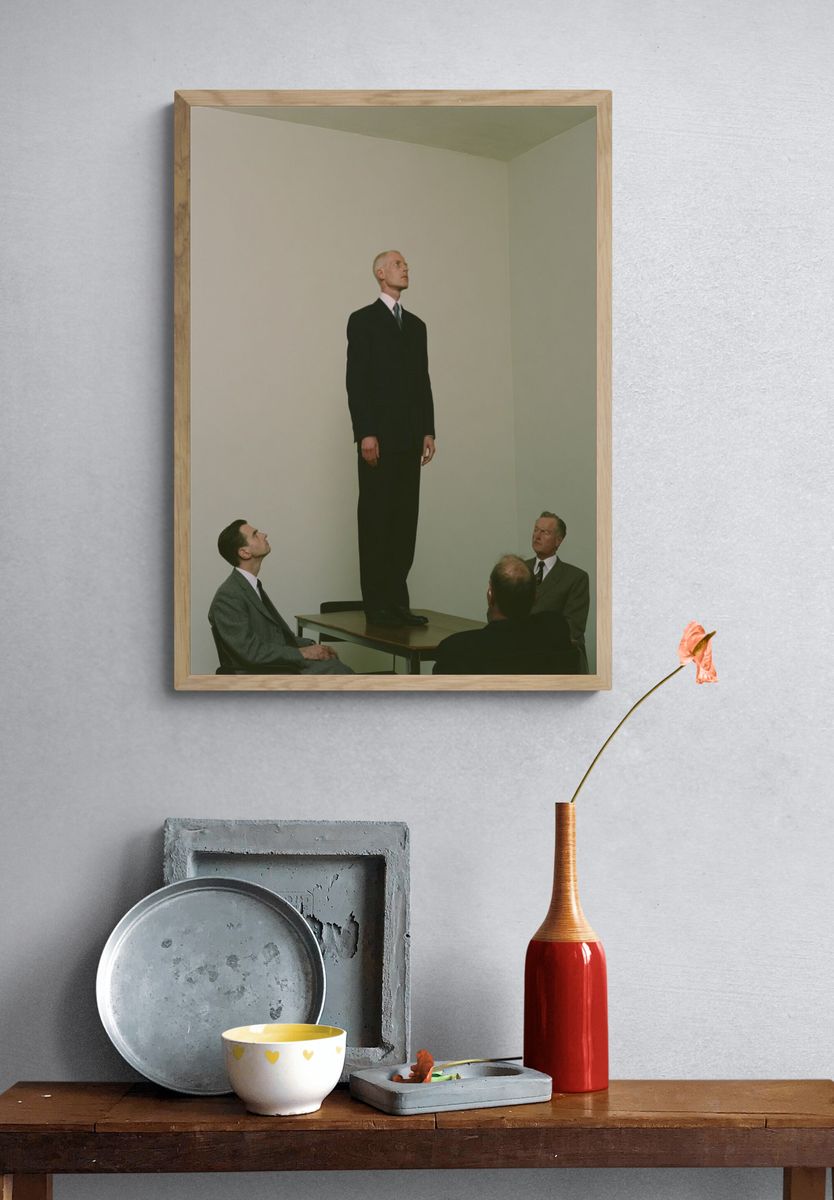 Surreal Office Meeting Poster. — room view 3
