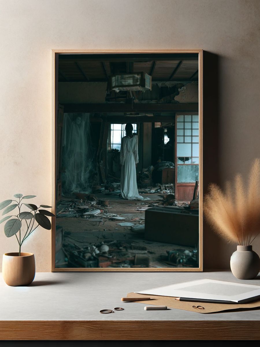 Haunted Abandoned House Photography Poster. — room view 2
