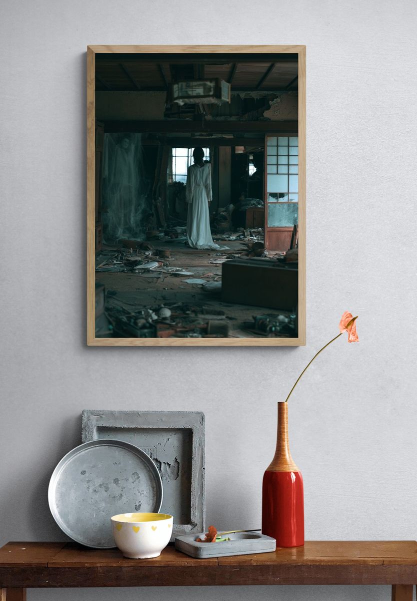 Haunted Abandoned House Photography Poster. — room view 3