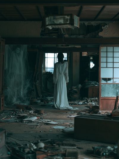 Haunted Abandoned House Photography Poster. poster