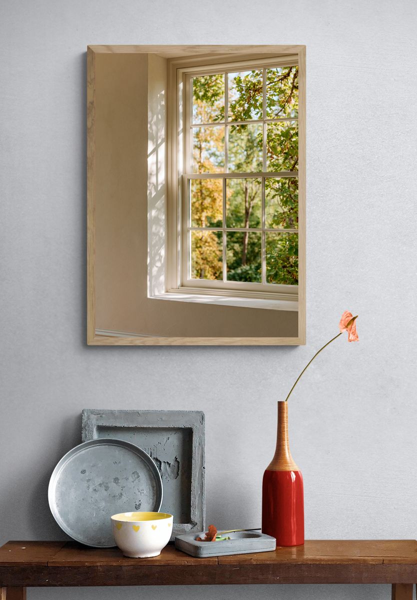 Sunlit Window View Photography Poster. — room view 3