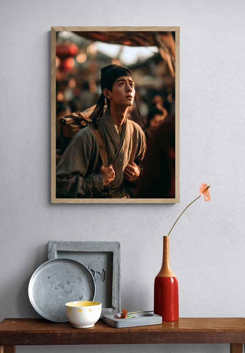 Ancient Traveler Portrait Print. — room view 3