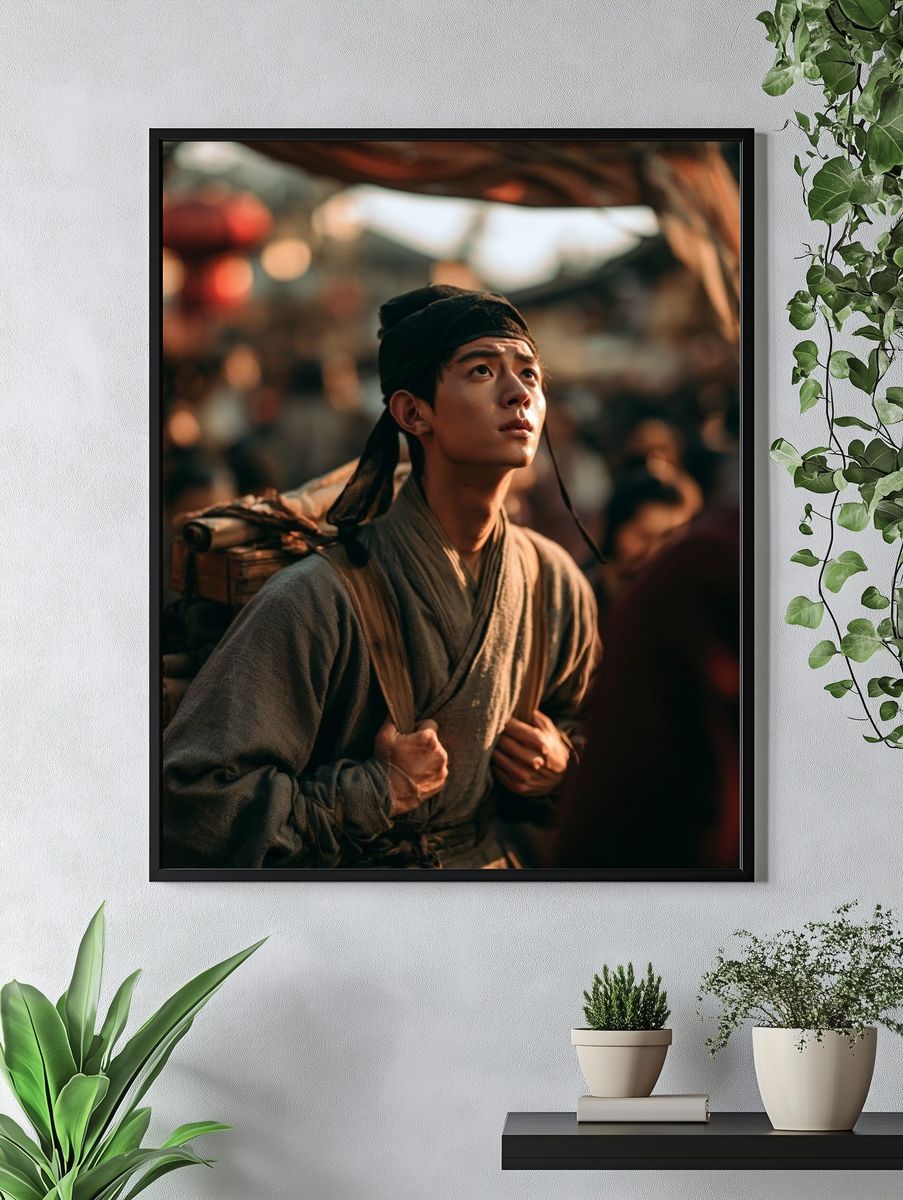 Ancient Traveler Portrait Print. — room view 4