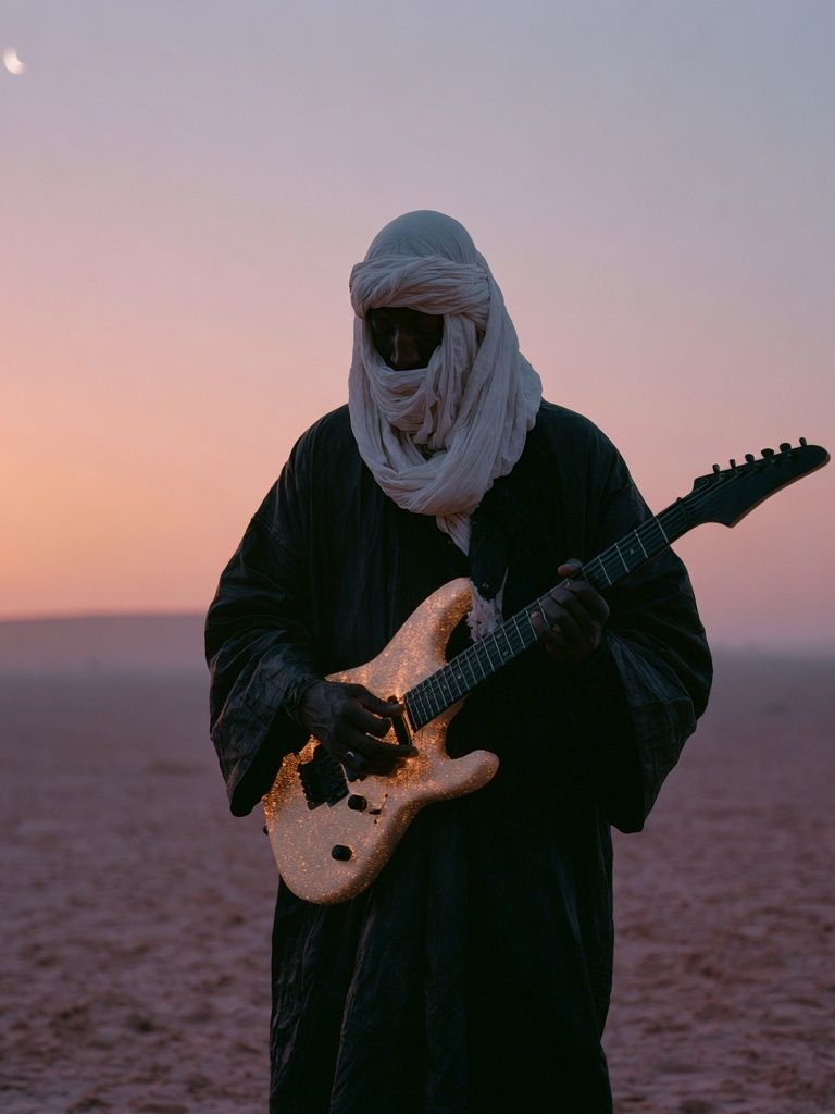 Desert Guitarist Photography Poster. poster — photography art