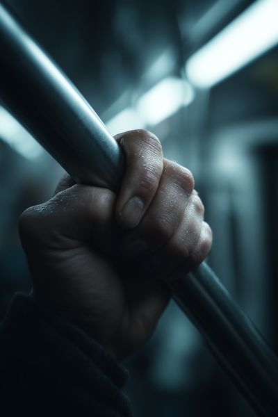 Subway Hand Grip — Photography Print. poster