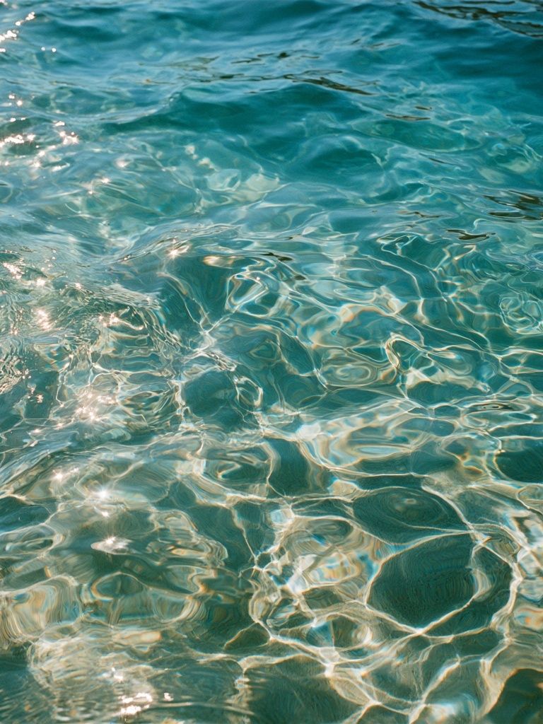 Turquoise Water Ripples Photography Poster. poster — photography art