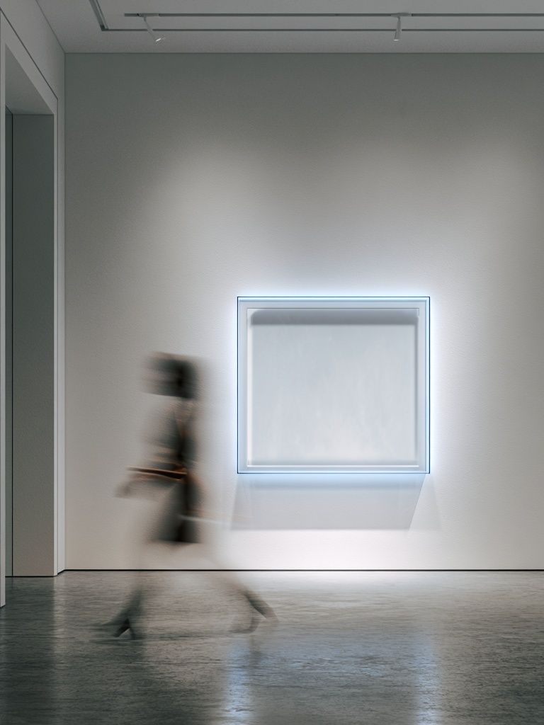 Minimalist Gallery Interior Photography Poster. poster — photography art