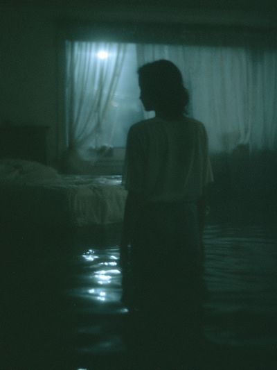 Moody Silhouette Bedroom Poster. poster print