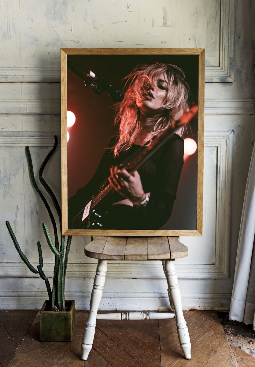 Live Guitarist Portrait Print. — room view 1