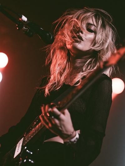 Live Guitarist Portrait Print.