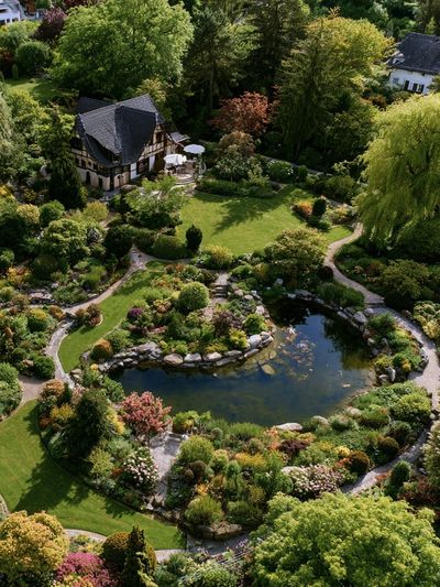 English Garden Estate Photography Poster.
