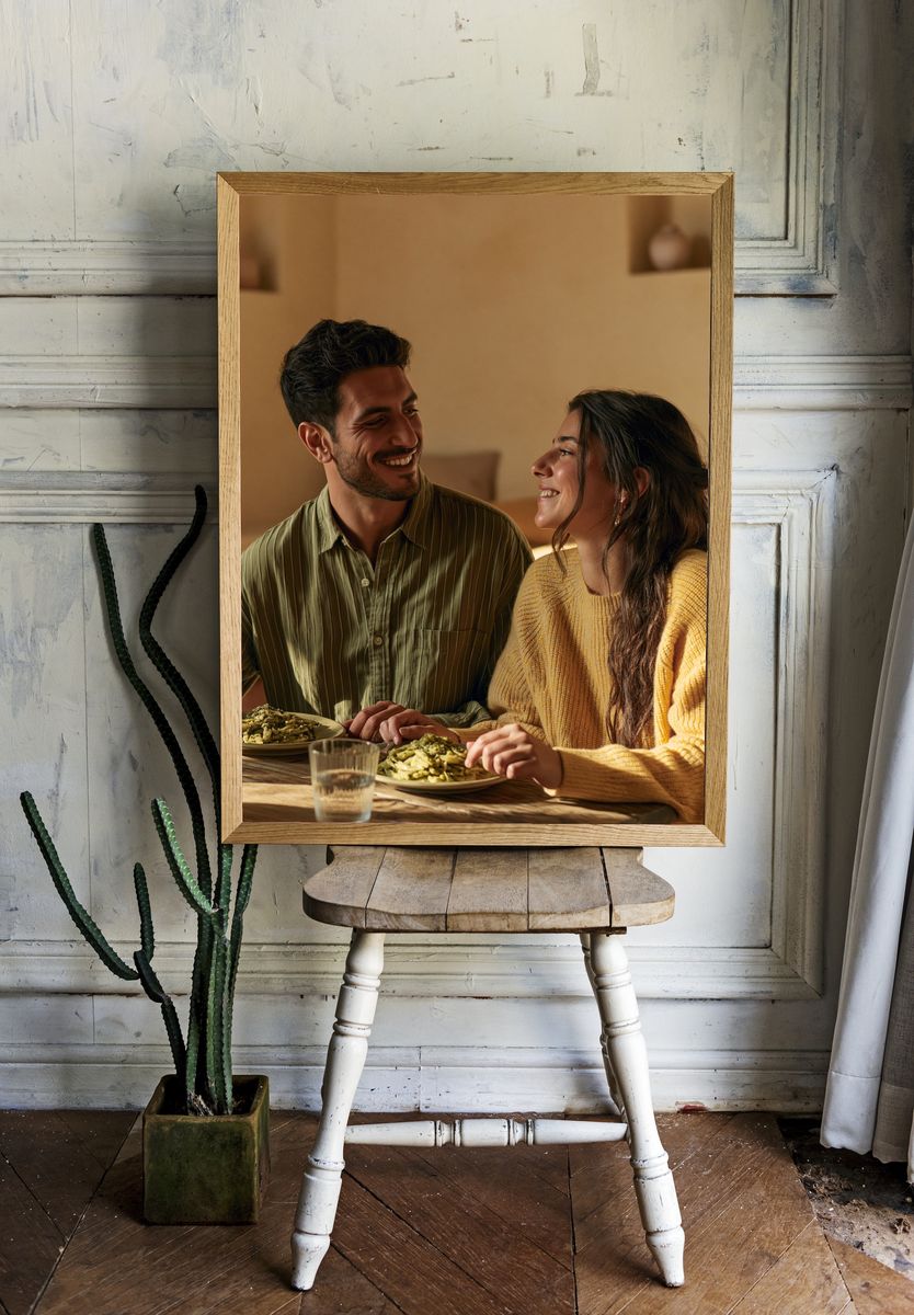 Cozy Dinner Date Photography Poster. room preview