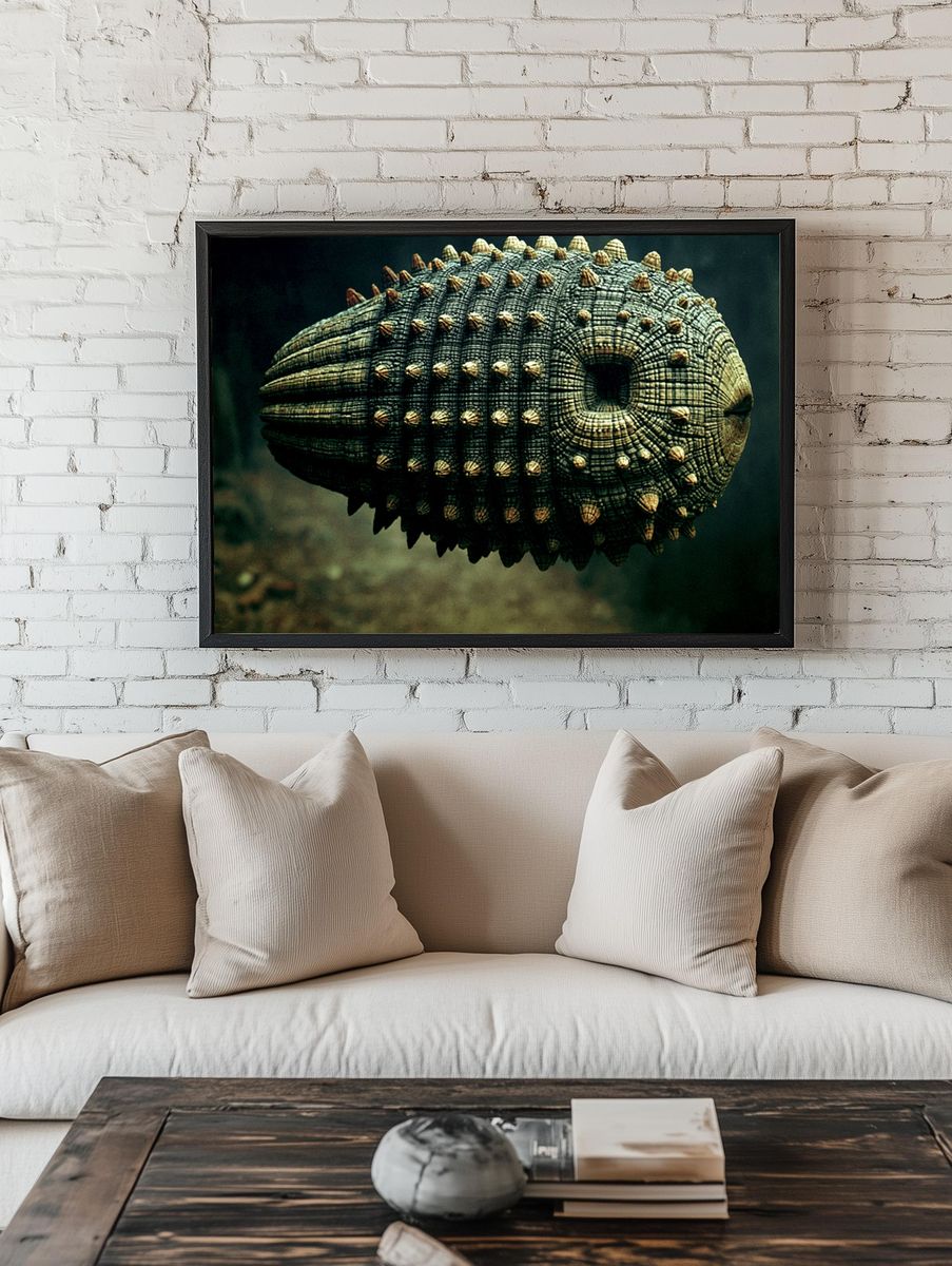 Armored Sea Creature Photography Poster. — room view 1
