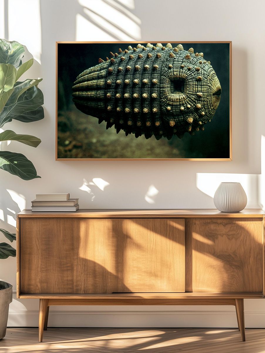 Armored Sea Creature Photography Poster. — room view 3