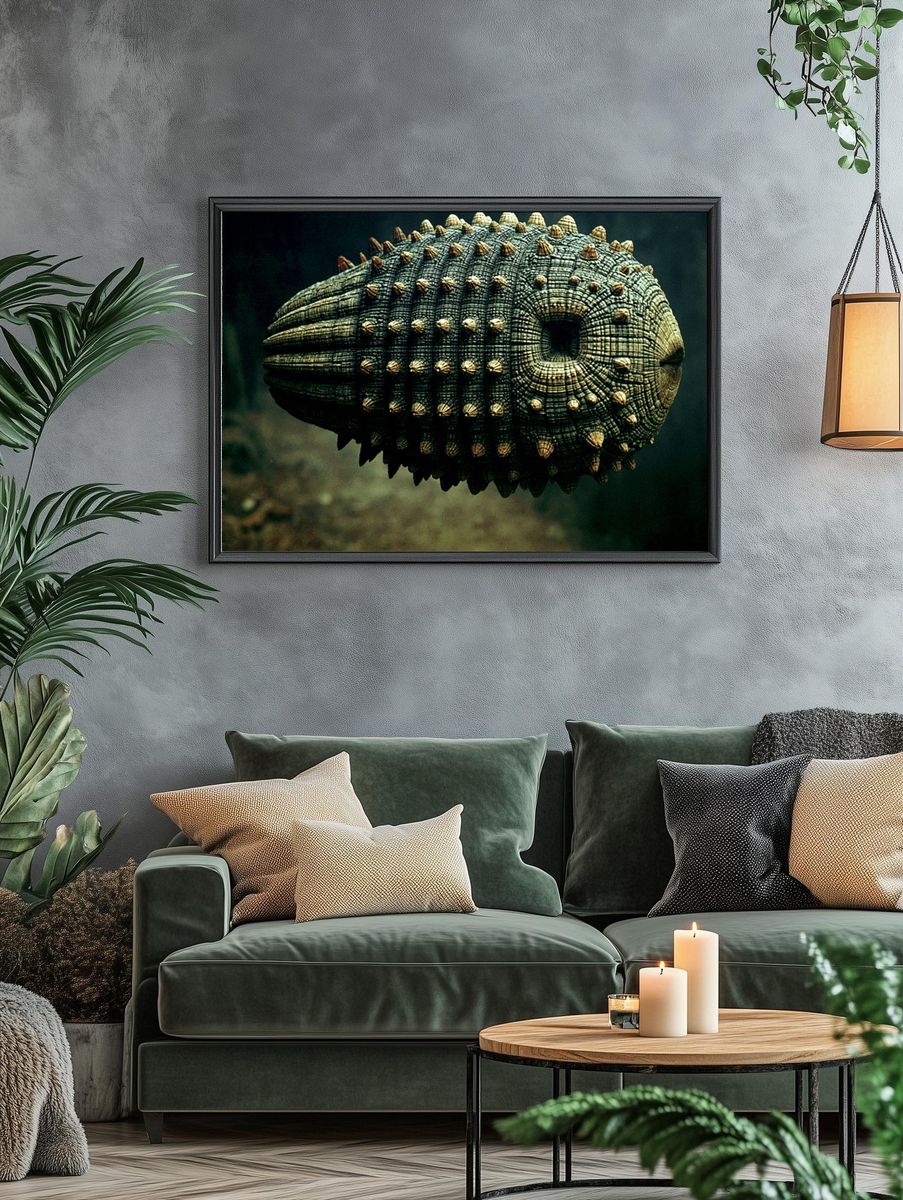 Armored Sea Creature Photography Poster. — room view 4