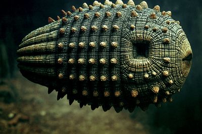 Armored Sea Creature Photography Poster. poster