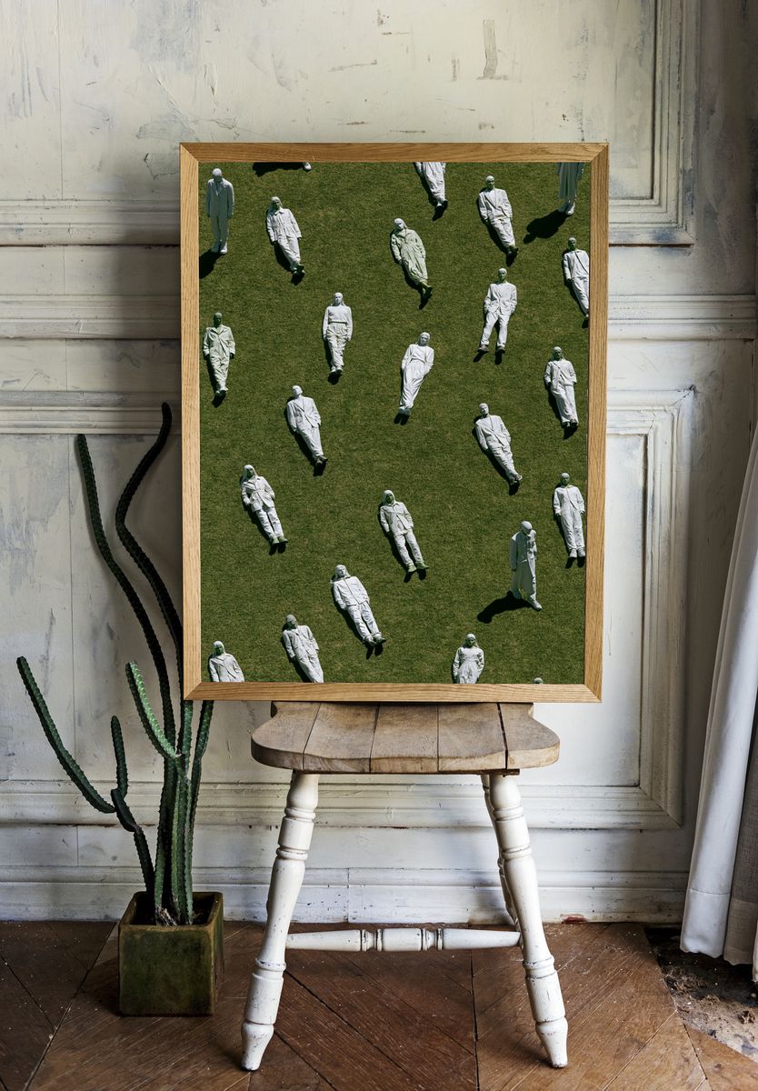 Floating Figures Photography Poster. — room view 1