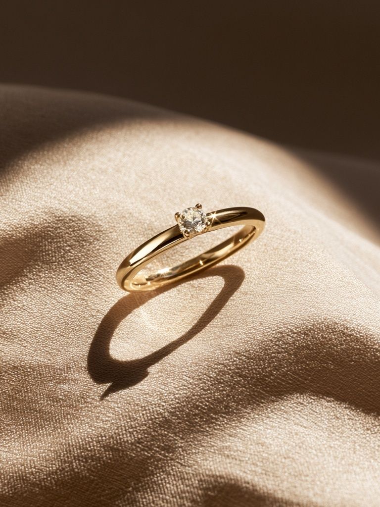 Gold Diamond Ring Photography Poster. poster — photography art