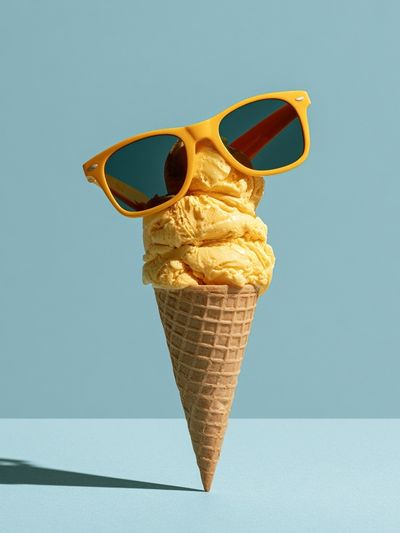 Ice Cream Sunglasses Photography Poster. poster
