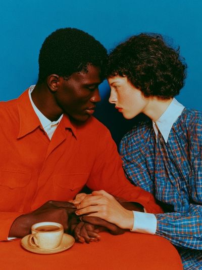 Intimate Couple Portrait Photography Poster. poster print