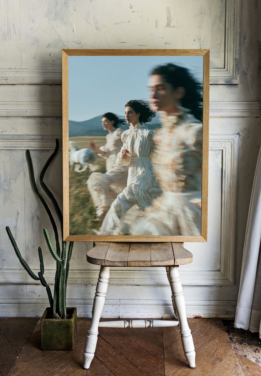 Running Women Fashion Poster. — room view 1