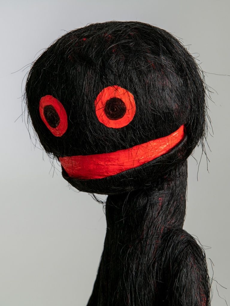 Black Masked Figure Photography Poster. poster detail
