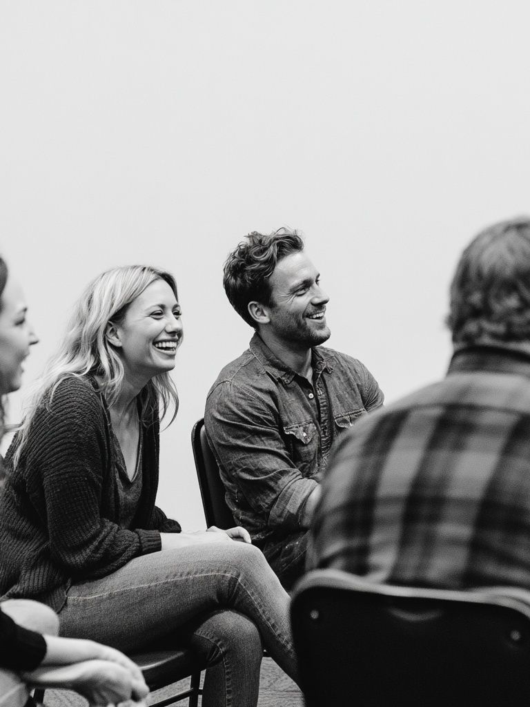 Laughing Group Portrait Poster. poster — photography art