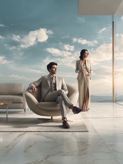 Luxury Penthouse Lifestyle Photography Poster. poster