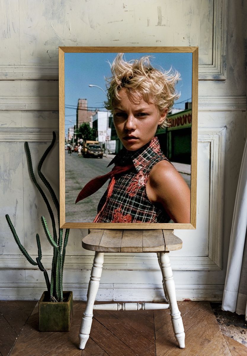 Blonde Street Portrait Photography Poster. room preview