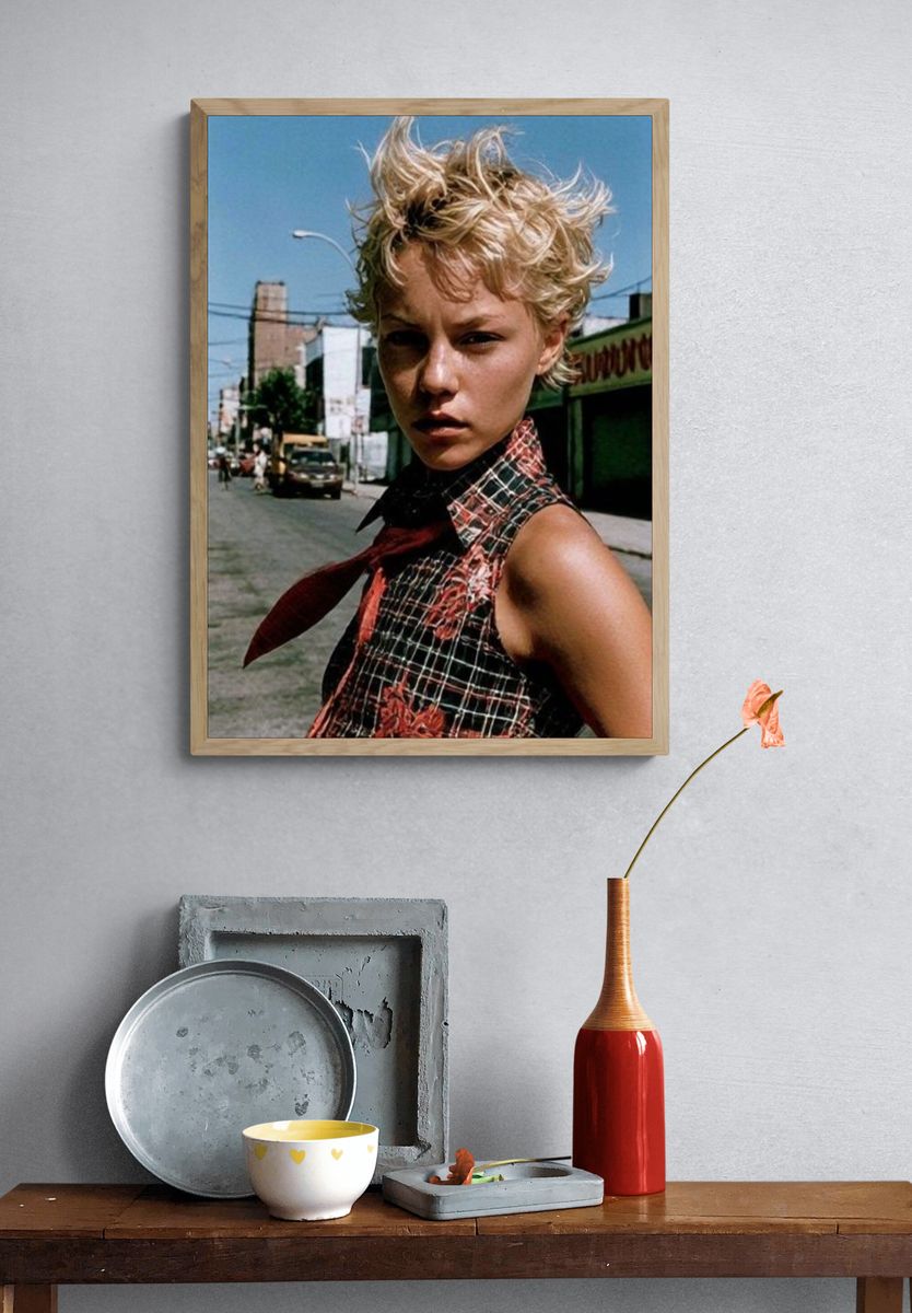 Blonde Street Portrait Photography Poster. — room view 3