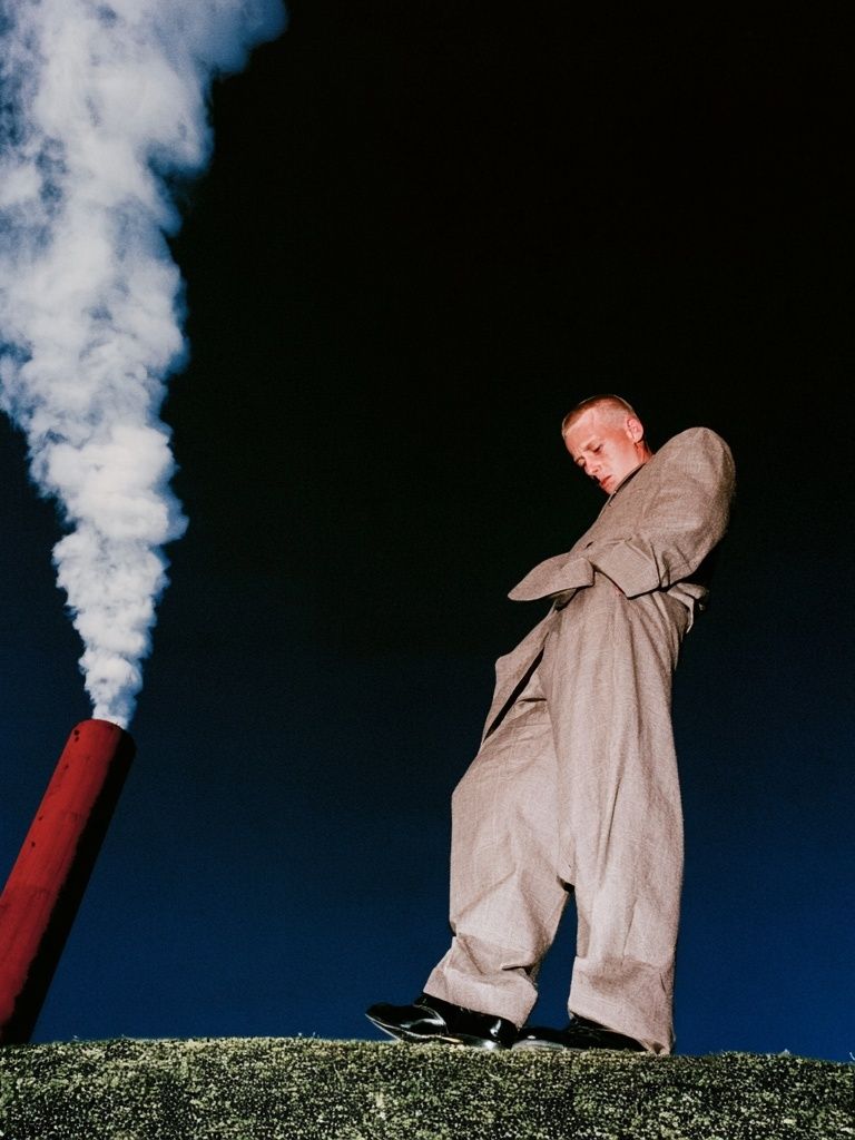 Surreal Figure and Smoke Photography Poster. poster detail